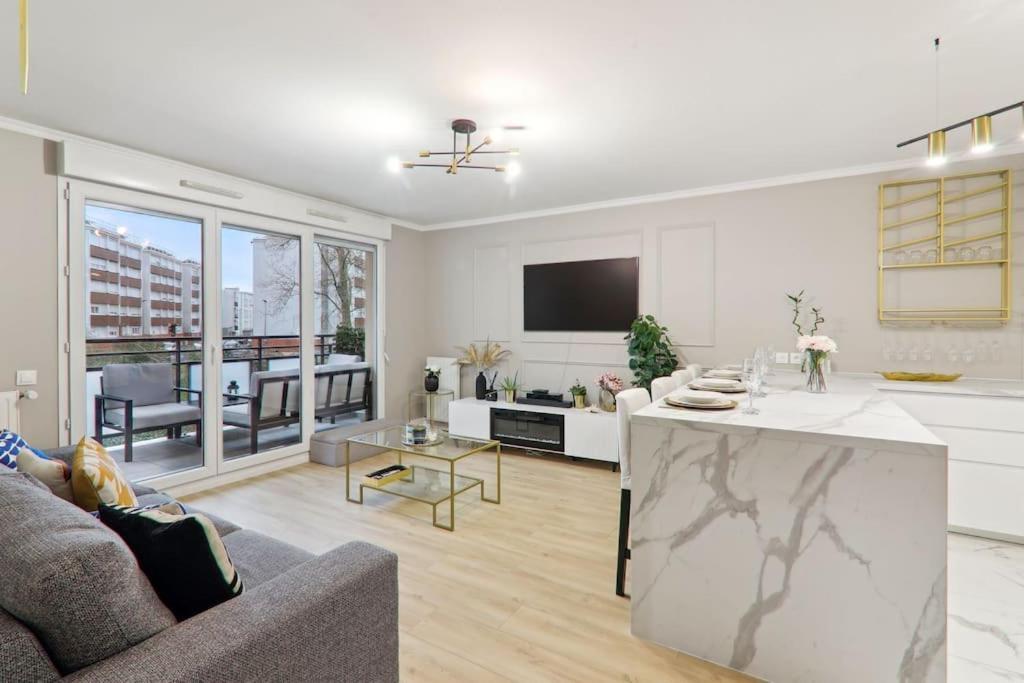 Appartement Design Pres Defense Bezons Bagian luar foto